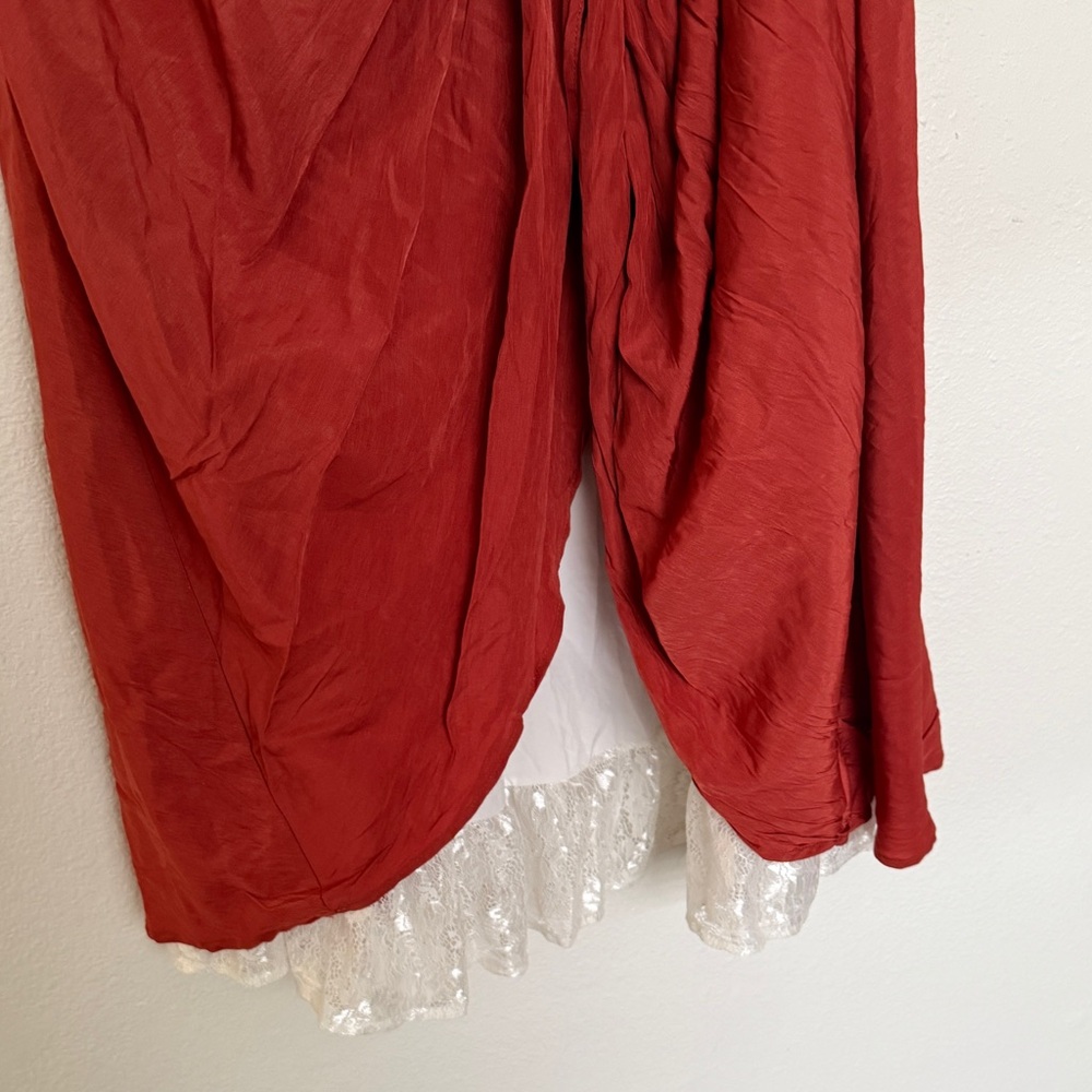 Scarlet Darkness Victorian Renaissance Two Way Midi Double Layer Skirt - Picture 6 of 11